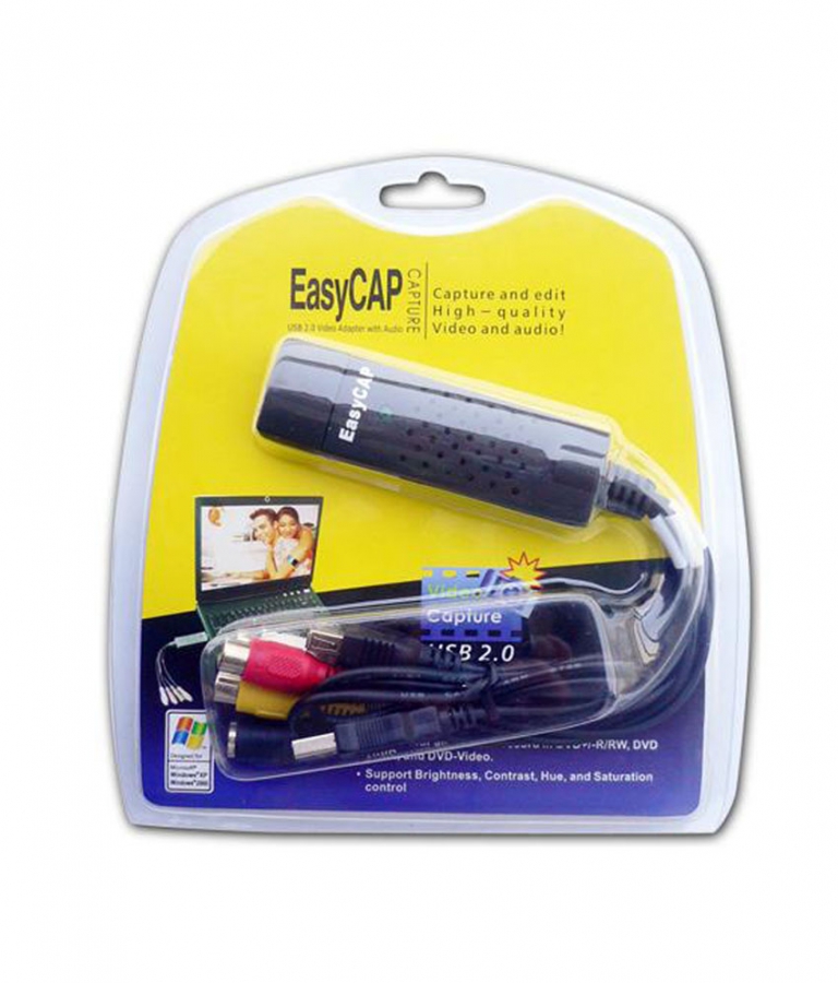 EasyCAP USB 2.0 High-quality Video Capture With Audio DC60+ (Windows 7  compatible)