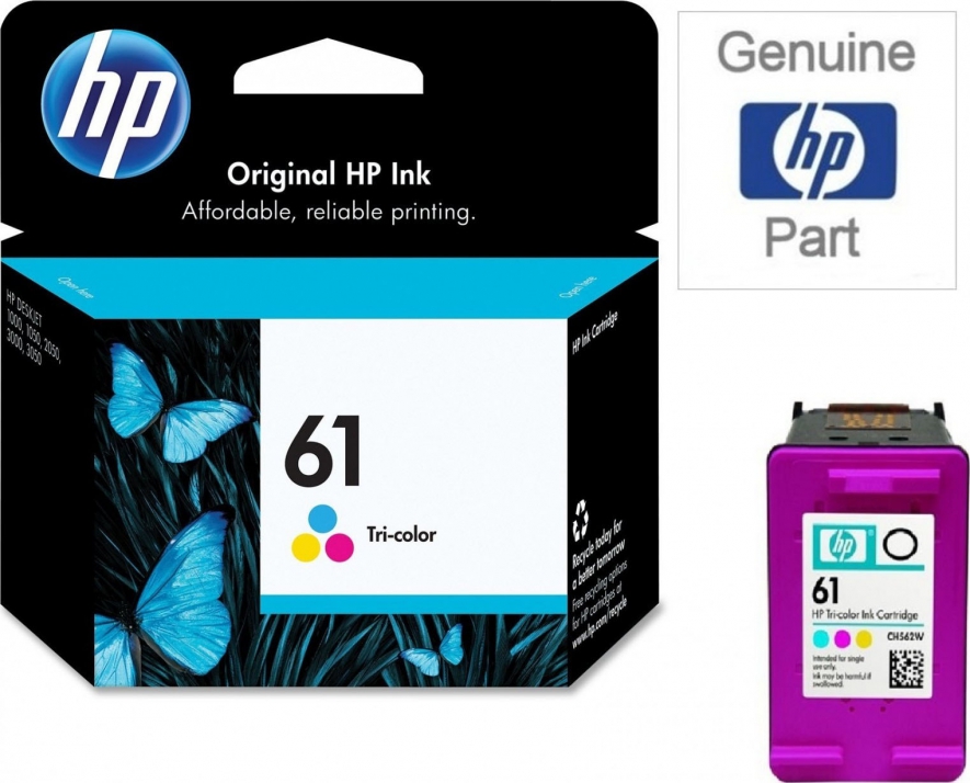 HP 61 Tri Color Original Ink Advantage Cartridge LankaGadgetsHome 
